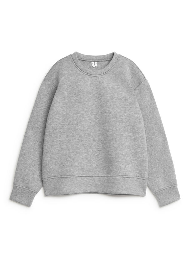 ARKET Scuba Sweatshirt Grey Melange