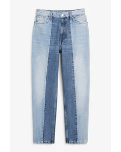 Taiki-jeans I To Nuancer Tofarvet Blå