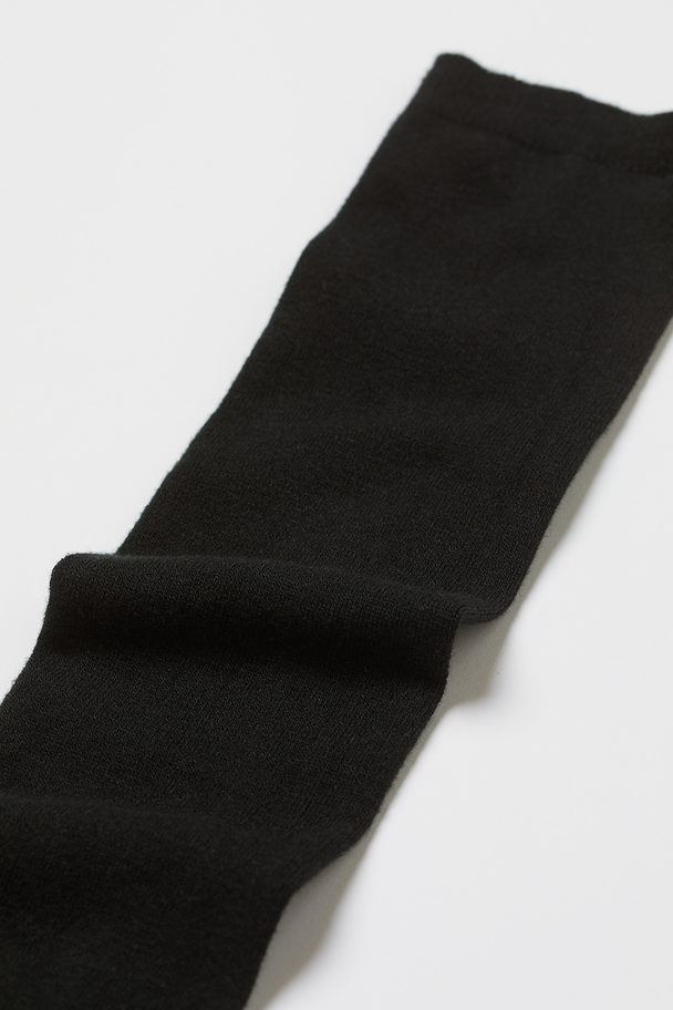 H&M 2-pack Over-the-knee Socks Black