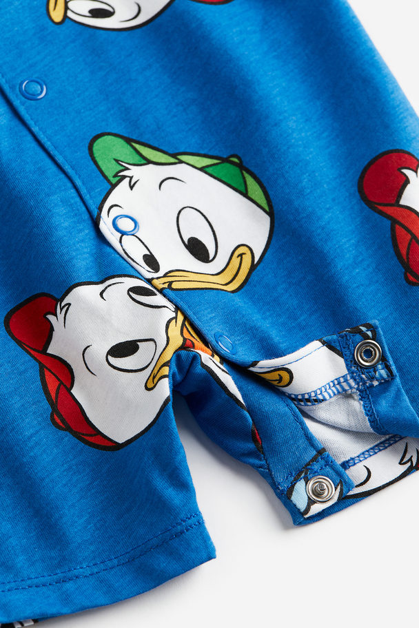 H&M 2er-Pack Schlafanzug mit Print Gelb/Donald Duck