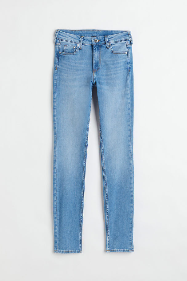 H&M Skinny Regular Jeans Denimblauw
