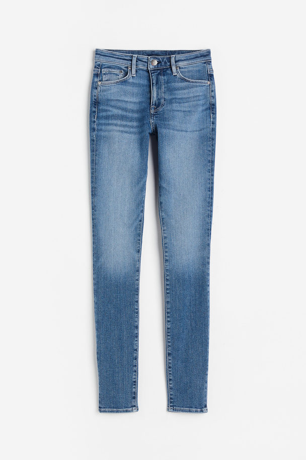 H&M Shaping Skinny Regular Jeans Blau