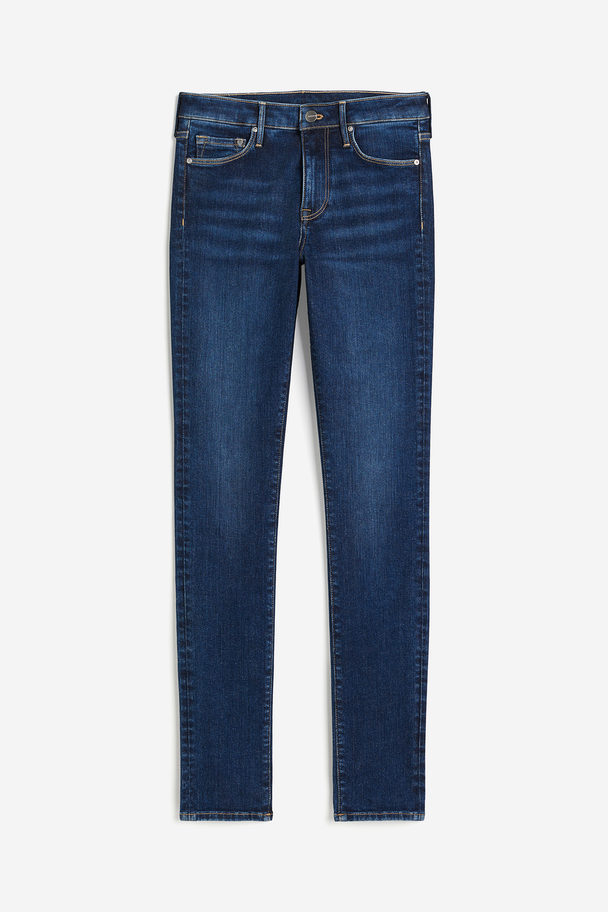 H&M Shaping Skinny Regular Jeans Donker Denimblauw