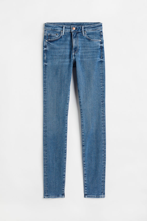 H&M Shaping Skinny Regular Jeans Denimblauw