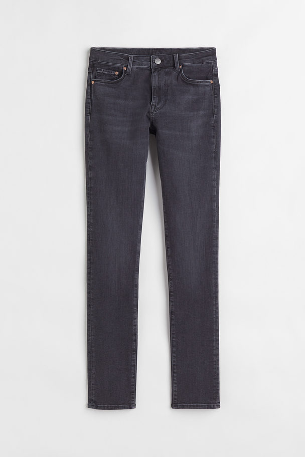 H&M Shaping Skinny Regular Jeans Sort Denim