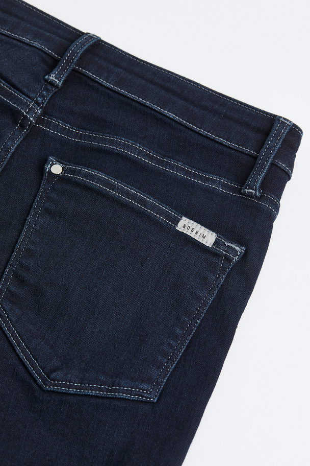 H&M Shaping Skinny Regular Jeans Mørk Denimblå