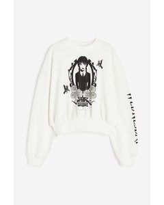 Oversized Sweatshirt White/wednesday