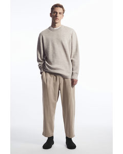 Elasticated Twill Trousers Stone