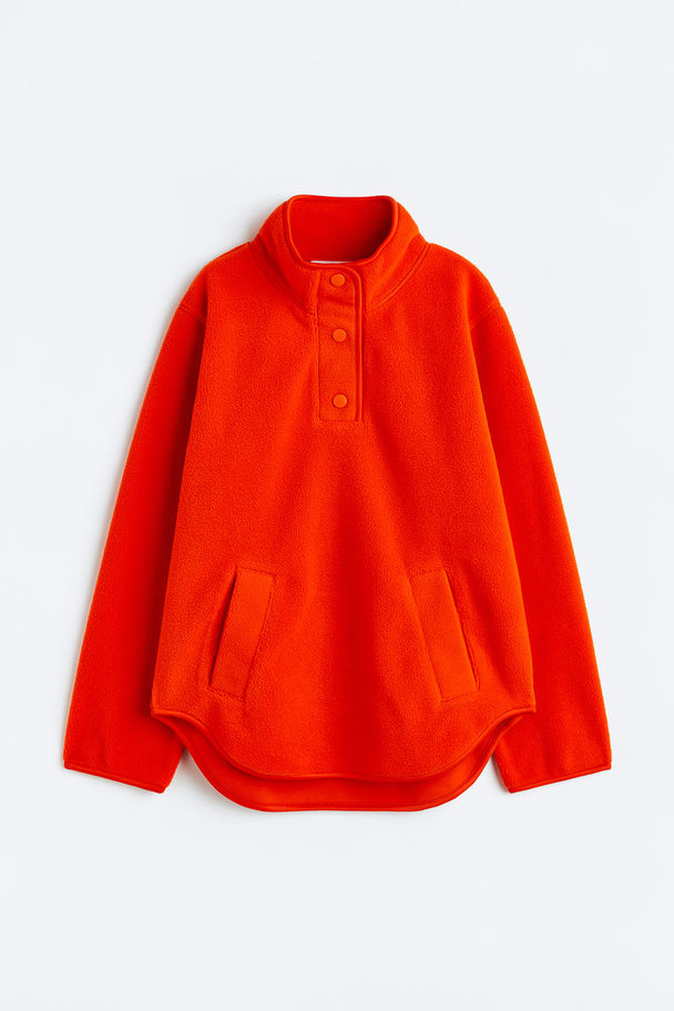 H&M Fleece Jacket Bright Orange