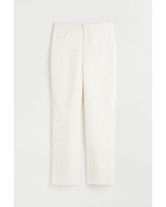 Quilted Trousers White