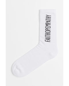 Socken Weiß/Faithopempathy