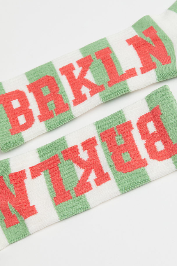 H&M Socks Green/brkln