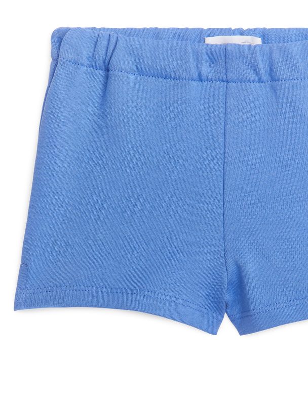 ARKET Shorts aus Baumwollfrottee Blau