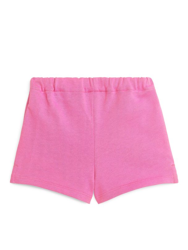ARKET Shorts aus Baumwollfrottee Rosa