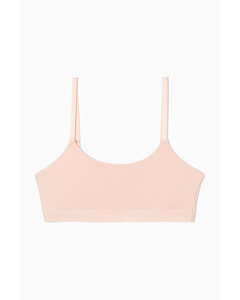 Organic Cotton Bralette Light Peach