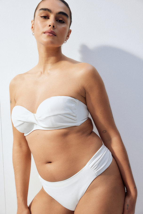 H&M Balconette Bikini Top White