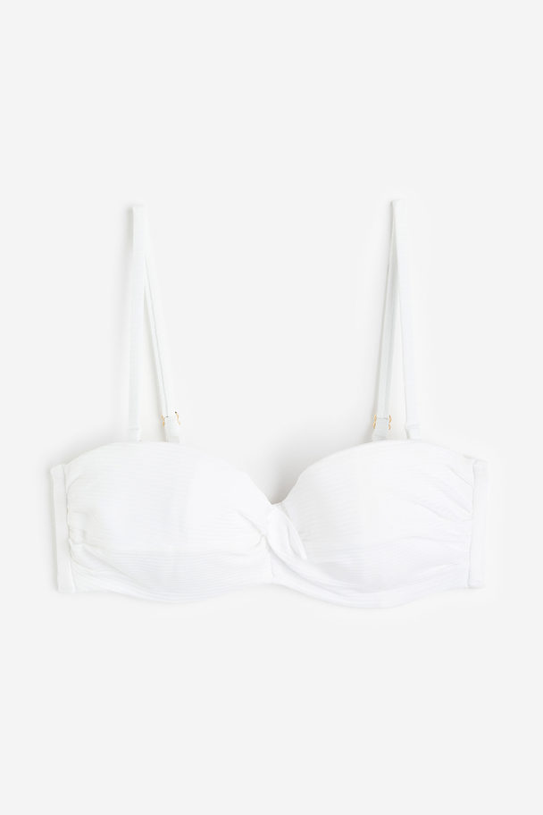 H&M Balconette-Bikinitop Weiß