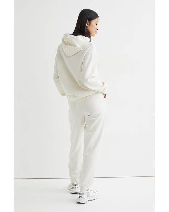 H&M Cotton-blend Sweatpants White