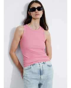 Fitted Tank Top Light Pink