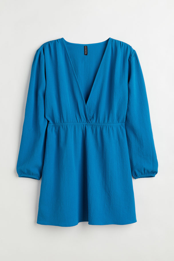 H&M H&M+ Crêpe-Kleid Blau