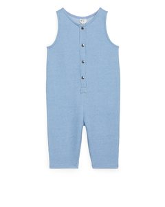 Jersey Dungaree Blue/off White