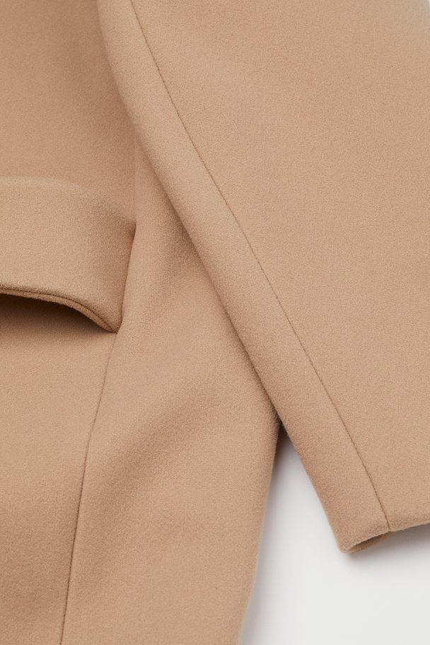 H&M Straight-style Coat Beige