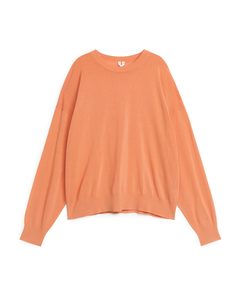 Fine-knit Jumper Light Orange