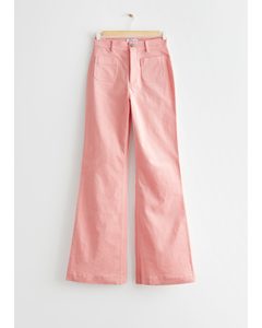Bootcut High Waist Jeans Pink