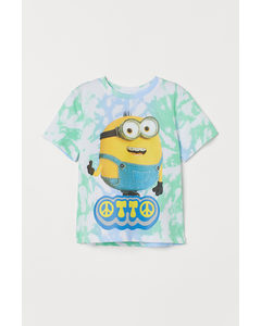 Printed T-shirt Turquoise/despicable Me