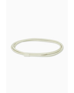 Leather Knotted Belt Beige