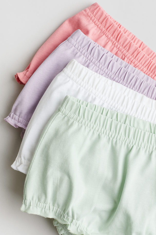 H&M 5-pak Bloomers I Bomuldsjersey Mintgrøn/rosa