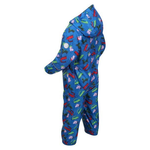 Regatta Regatta Childrens/kids Pobble Peppa Pig Dinosaur Waterproof Puddle Suit