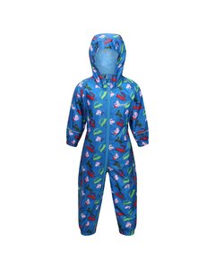 Regatta Childrens/kids Pobble Peppa Pig Dinosaur Waterproof Puddle Suit