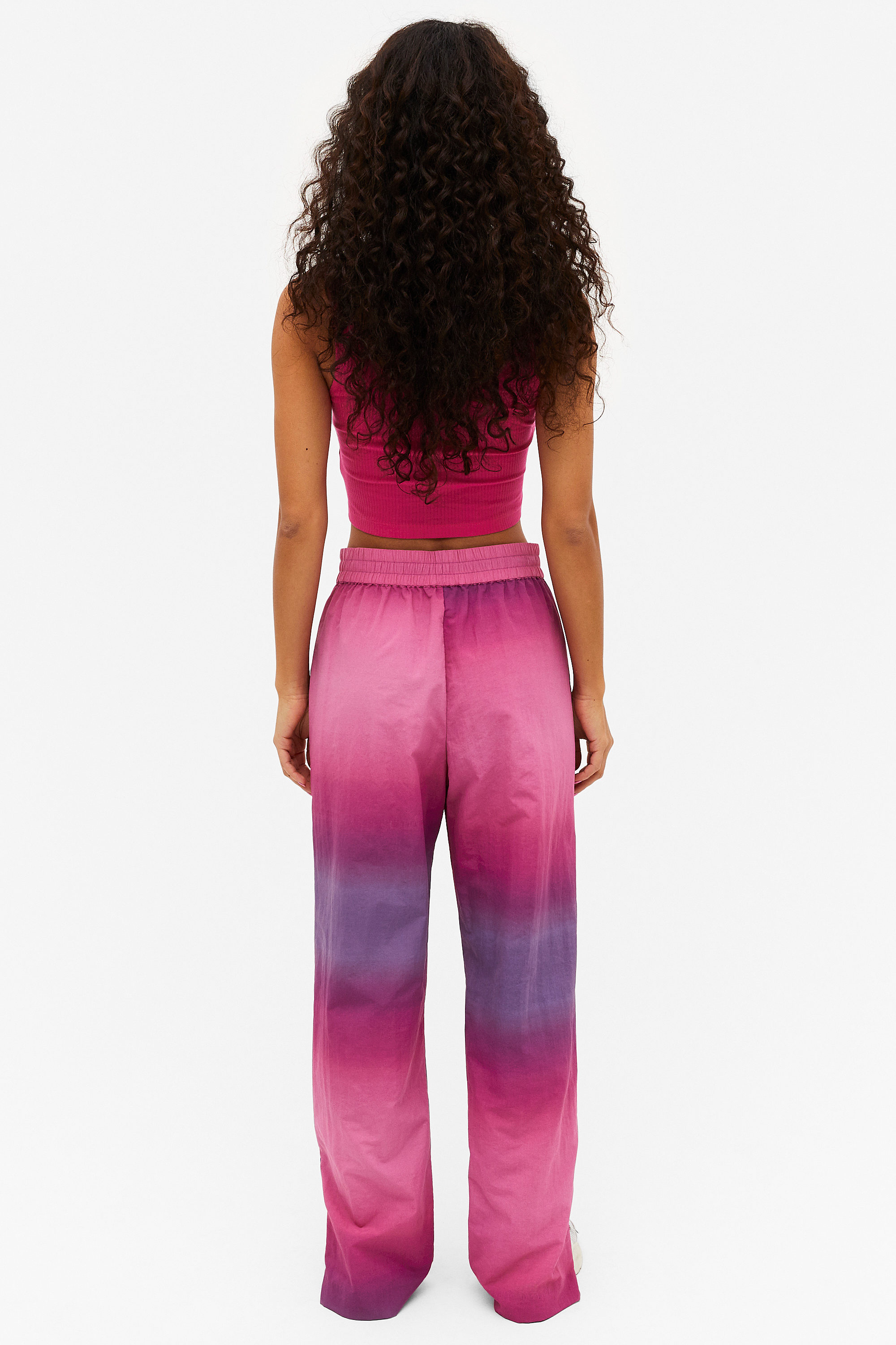 pink track pants