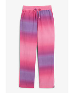 Track Pants With Draw String Pink / Ombre