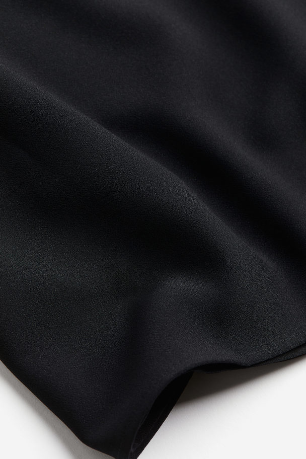 H&M One-shoulder Dress Black