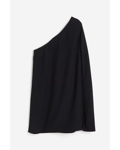 One-shoulder Dress Black