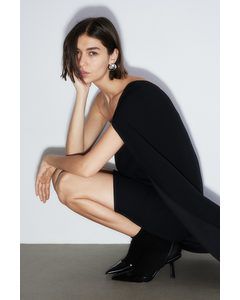 One-shoulder Dress Black