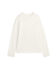 Long-sleeved Organic Cotton T-shirt Off-white