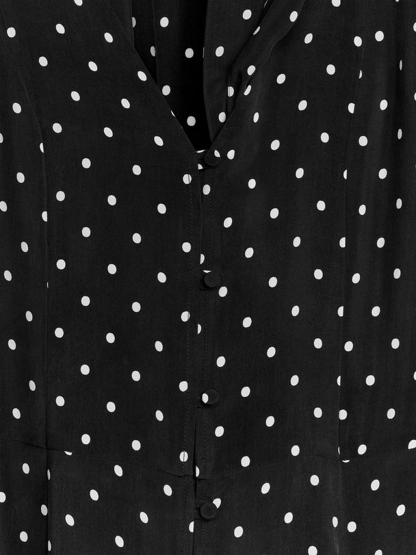 ARKET Scarf-detail Maxi Dress Black
