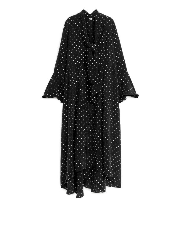 ARKET Maxi-jurk Met Sjaaltje Zwart