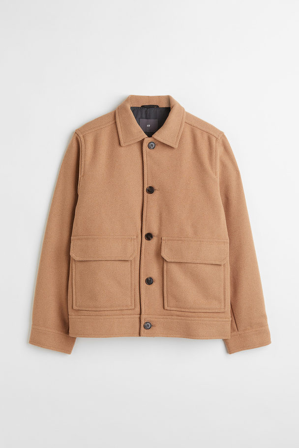 H&M Wool-blend Jacket Beige