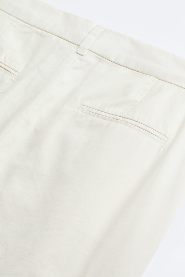 H&M Relaxed Fit Cargo Trousers Cream