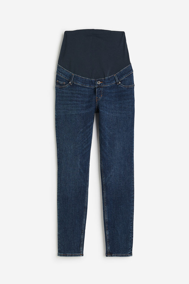 H&M Mama Skinny Jeans Dark Denim Blue