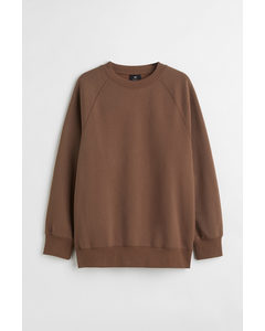Oversized Fit Sweatshirt Brown