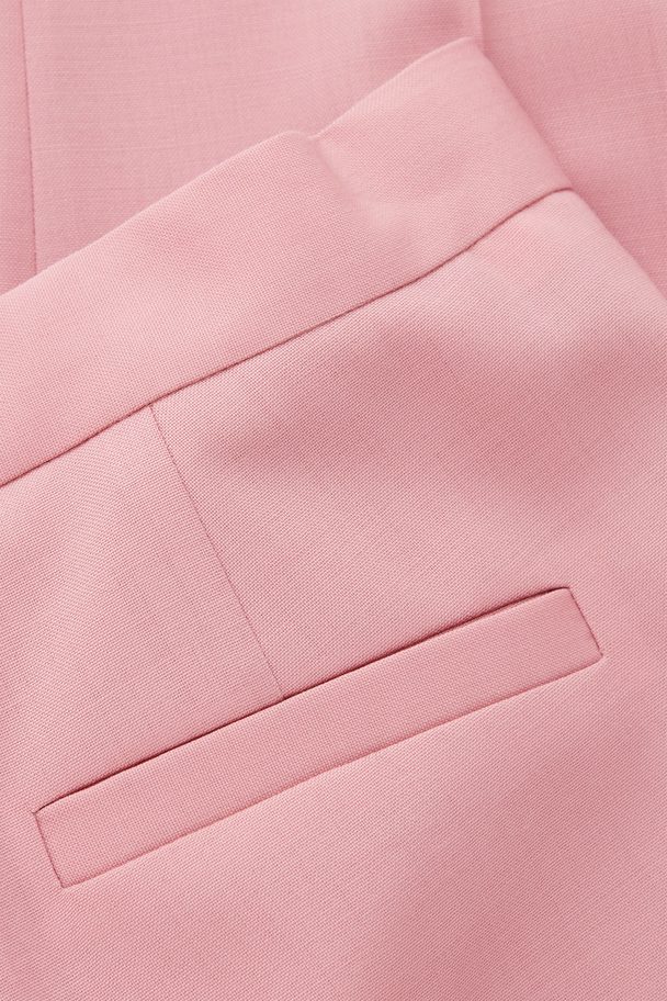COS Straight-leg Wool Trousers Pink