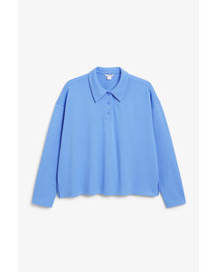 Blue Point Collar Polo Shirt Heavenly Blue