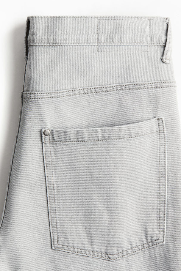 H&M Baggy Jeans Ljusgrå