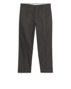 Pressed Regular-fit Trousers Dark Grey