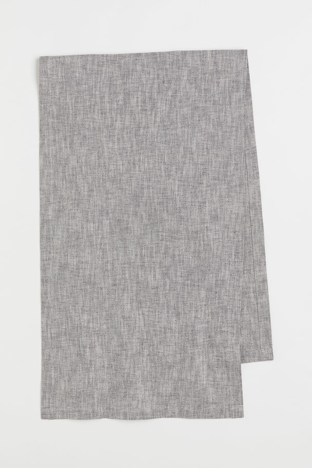 H&M HOME Linen-blend Table Runner Grey Marl